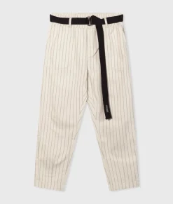 belted pants pinstripe