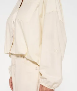 cropped smoking blouse