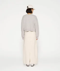 maxi skirt twill