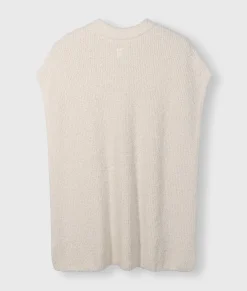 short sleeve boucle top