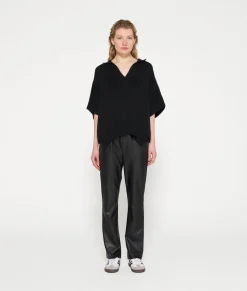 short sleeve knit sweater