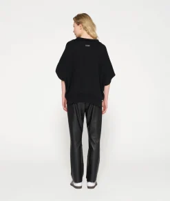 short sleeve knit sweater