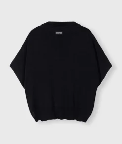 short sleeve knit sweater
