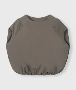 sleeveless balloon sweater