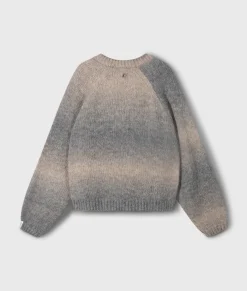 v-neck sweater gradient knit